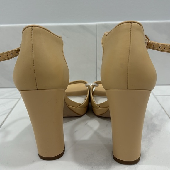 NEW! Franco Sarto Beige Leather Dima Heels- Size 9 👠 - Picture 9 of 17